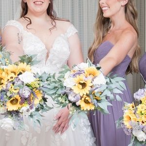 Lavender Revelry Kennedy Chiffon Bridesmaid Dress Strapless